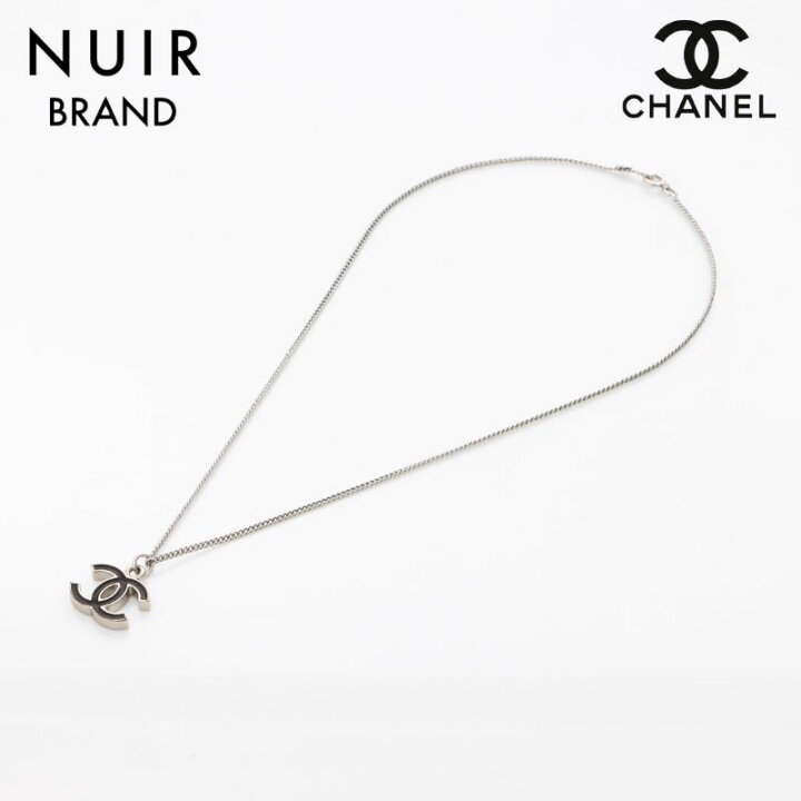 楽天市場】シャネル CHANEL ココマーク ネックレス シルバー×ブラック  