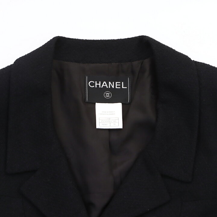 楽天市場】シャネル CHANEL ツイード ココボタン ジャケット ウール  