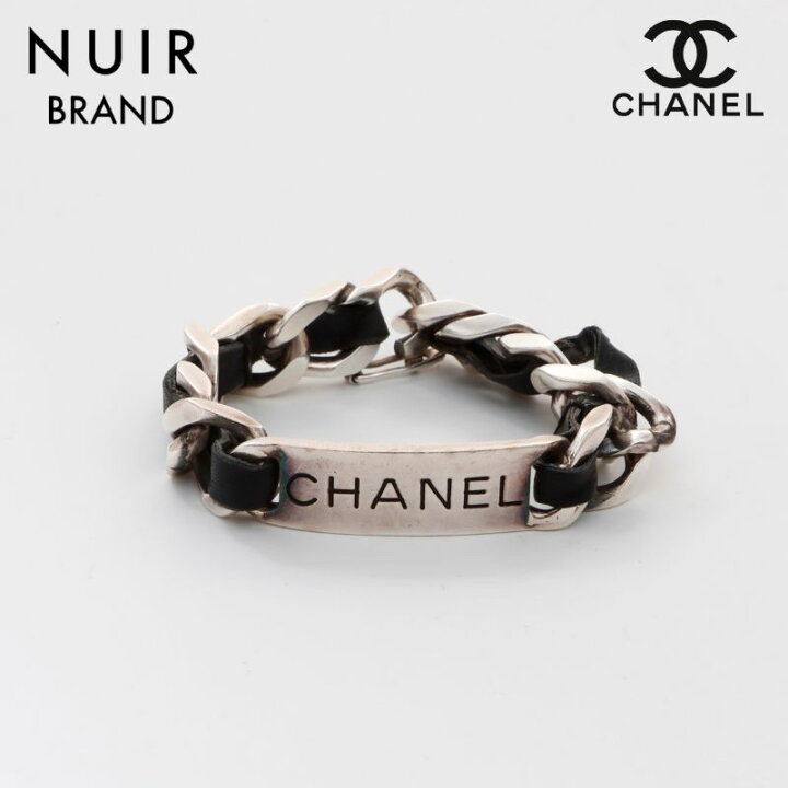 楽天市場】シャネル CHANEL プレート ブレスレット シルバー 