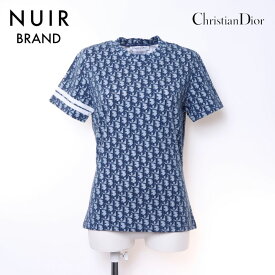 クリスチャンディオール Christian Dior size42 トロッター 半袖Tシャツ ブルー WS6053 【中古】