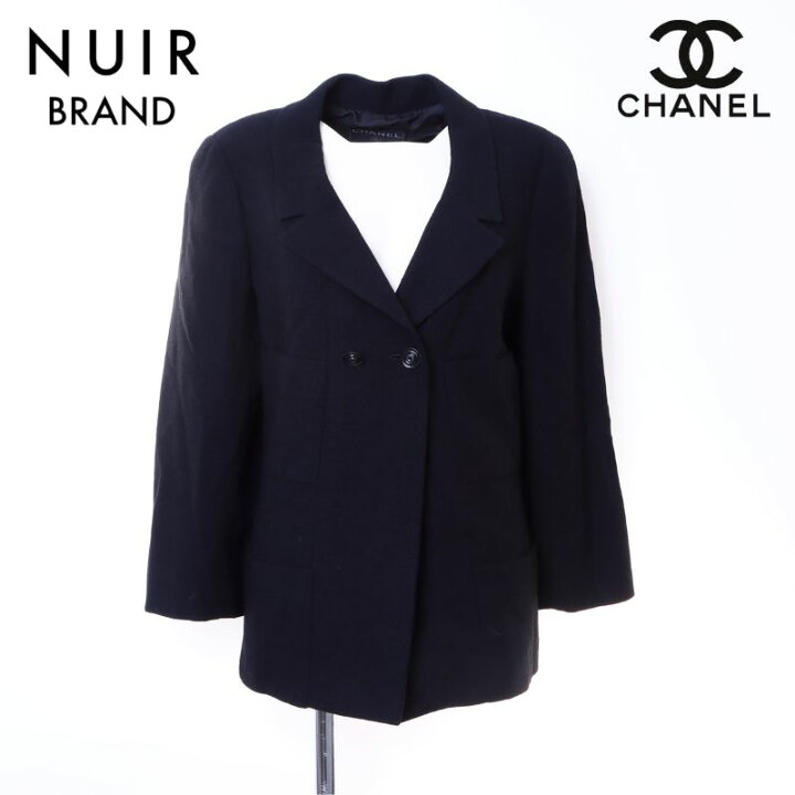 楽天市場】シャネル CHANEL ココボタン ジャケット ウール ブラック  