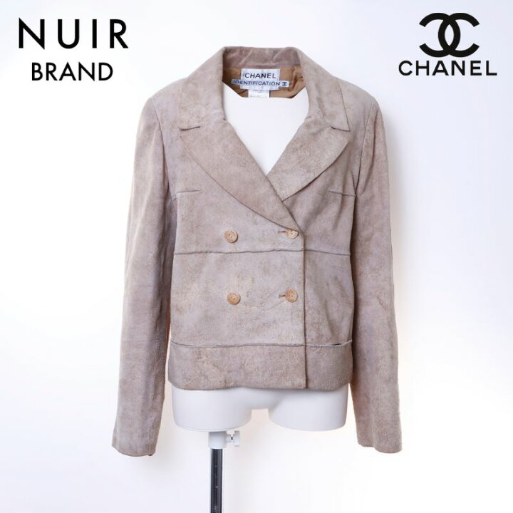 楽天市場】シャネル CHANEL Size:38 牛革 ジャケット ベージュ WS6431  