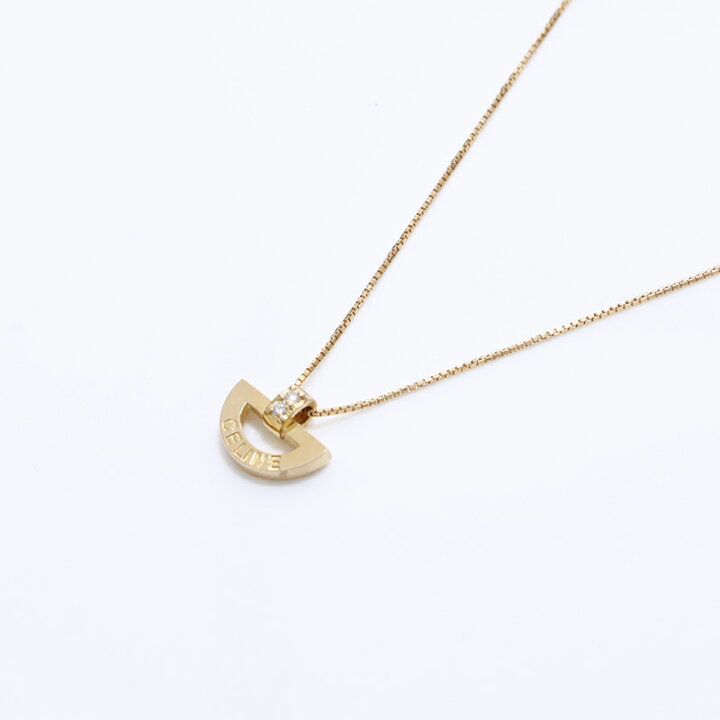 楽天市場】【最大15%OFF】セリーヌ CELINE 18k ダイヤ 半円形 