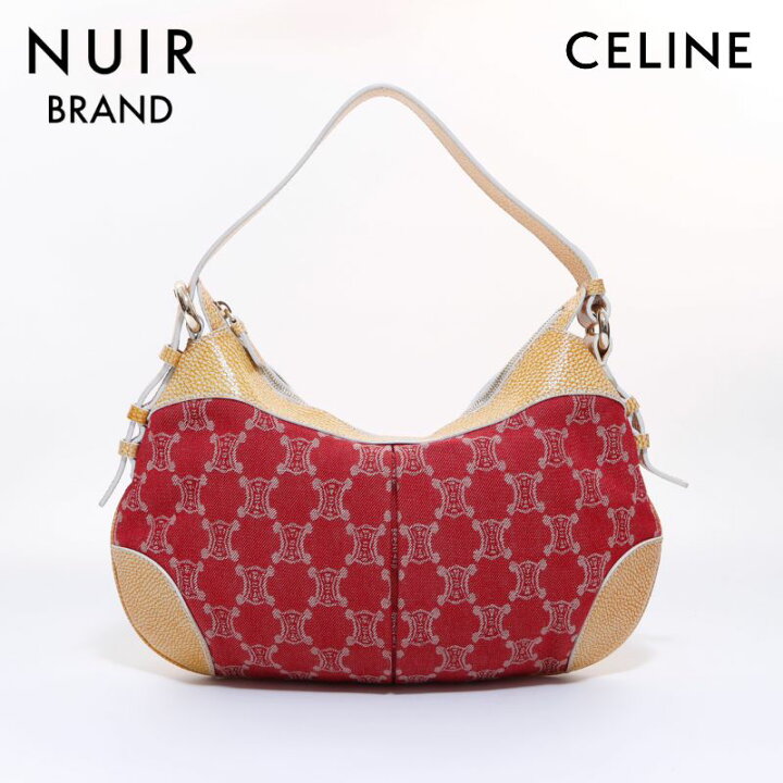 楽天市場】セリーヌ CELINE トリオンフ ショルダーバッグ レッド 