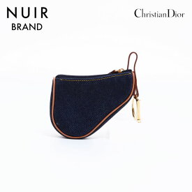 クリスチャンディオール Christian Dior デニム コインケース ネイビー WS6220 【中古】