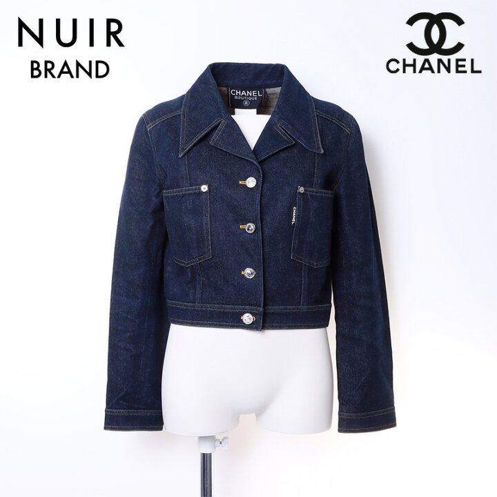 楽天市場】シャネル CHANEL デニムジャケット デニム ネイビー WS6289 