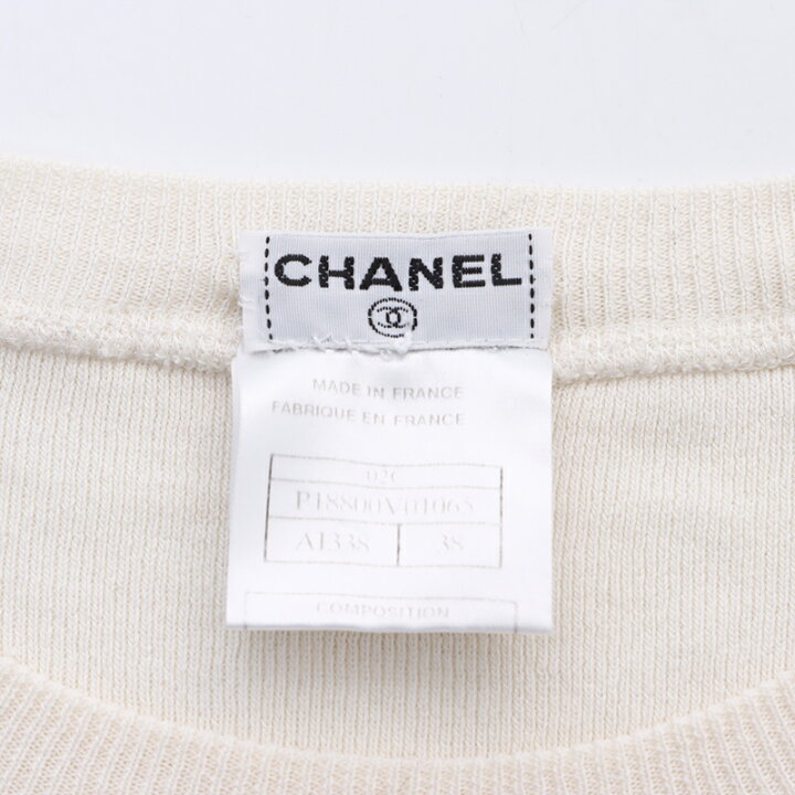 楽天市場】シャネル CHANEL ココマーク 02C コットンニット カットソー  