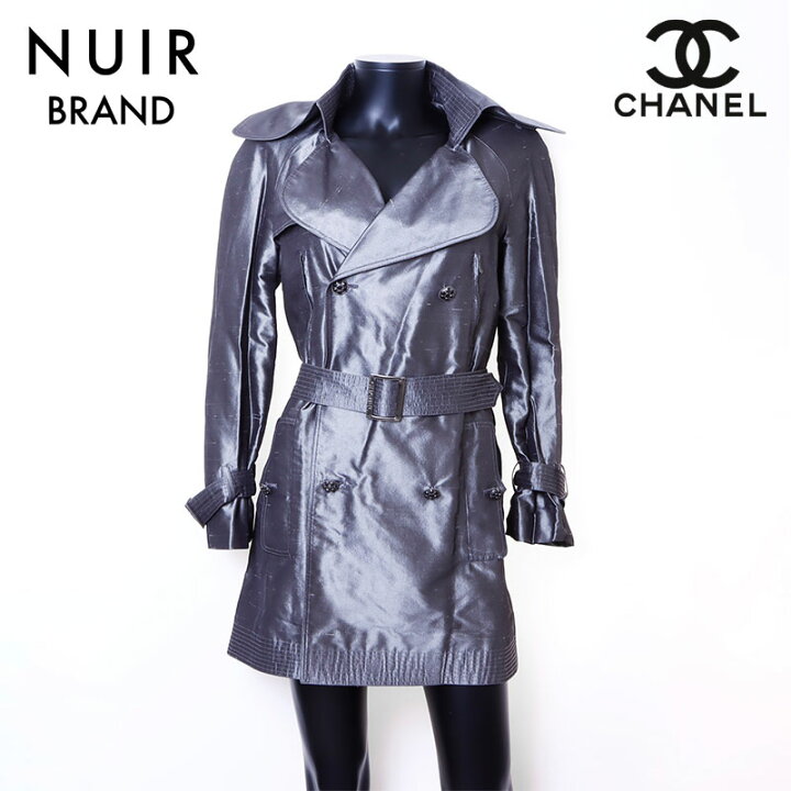 楽天市場】シャネル CHANEL Size:34 シルク グリポアボタン コート  