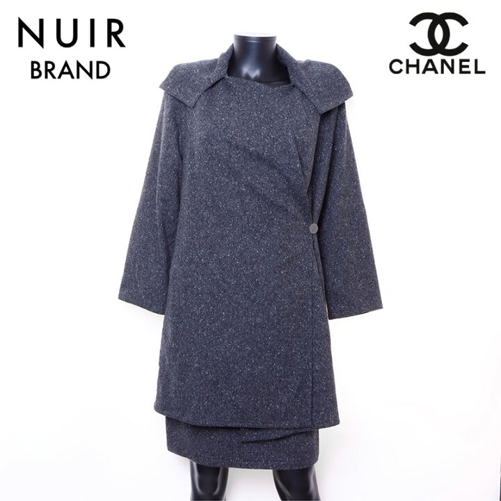 楽天市場】シャネル CHANEL Size:40 カシミア スーツ グレー WS6727  