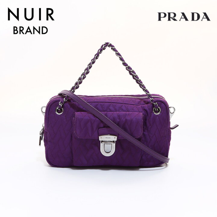 楽天市場】【最大15%OFF】プラダ PRADA テスート ゴーフル パープル 