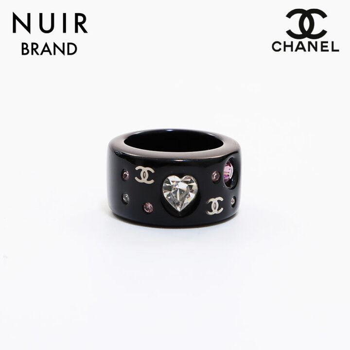 楽天市場】シャネル CHANEL ハートモチーフラインストーン リング 