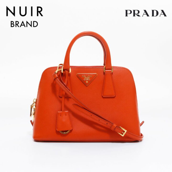 楽天市場】プラダ PRADA サフィアーノ 2way ショルダーバッグ オレンジ  