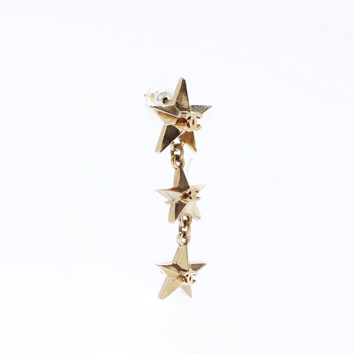 楽天市場】シャネル CHANEL ココマーク 星 スター ピアス ゴールド  