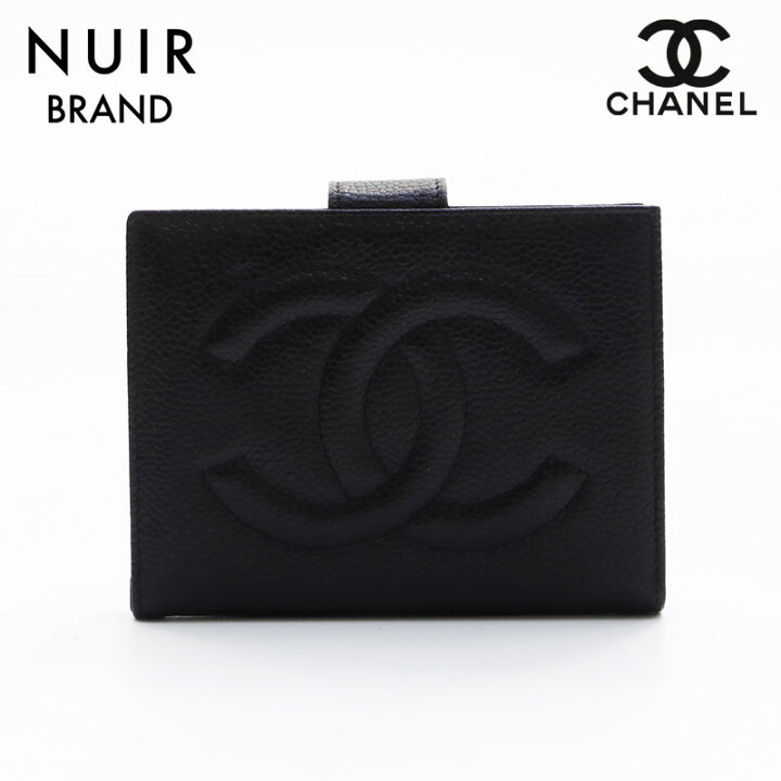 楽天市場】シャネル CHANEL デカココマークキャビアスキン4番台 折り 