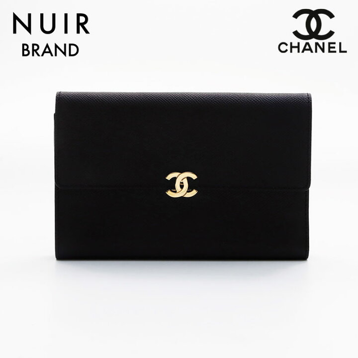 楽天市場】シャネル CHANEL ココマークキャビアスキン5番台 折り財布 
