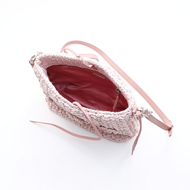 楽天市場】ミュウ ミュウ Miu Miu フラワー カゴバッグ チェーン 