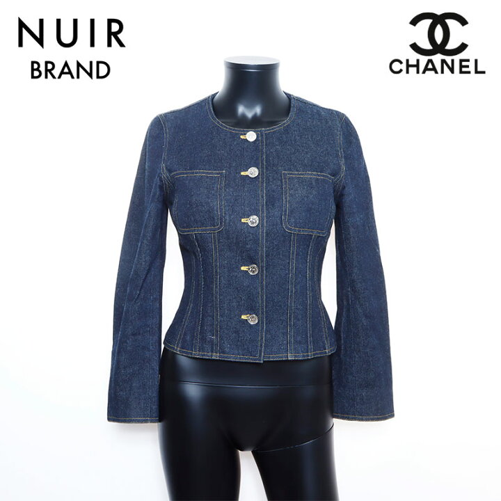 楽天市場】シャネル CHANEL ココマーク デニムジャケット VINTAGE 中古  