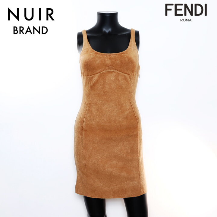 楽天市場】フェンディ FENDI ノースリーブ パイル Size40 ワンピース  