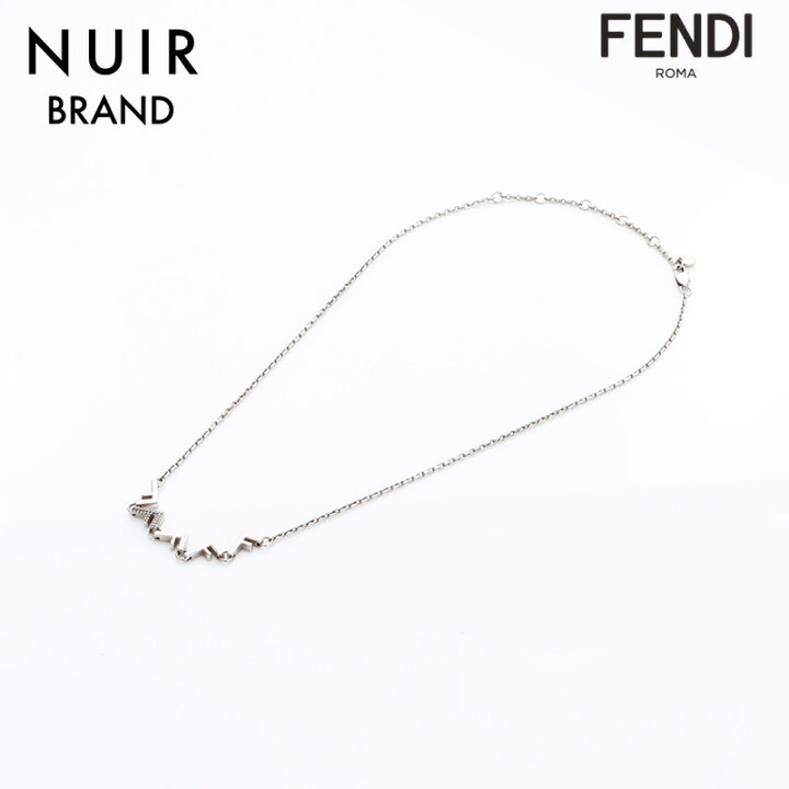 楽天市場】フェンディ FENDI ネックレス シルバー WS7825 【中古 