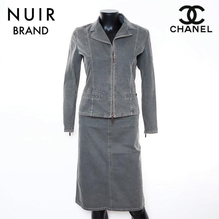 楽天市場】シャネル CHANEL デニム スーツ スカート 09P Size:36 