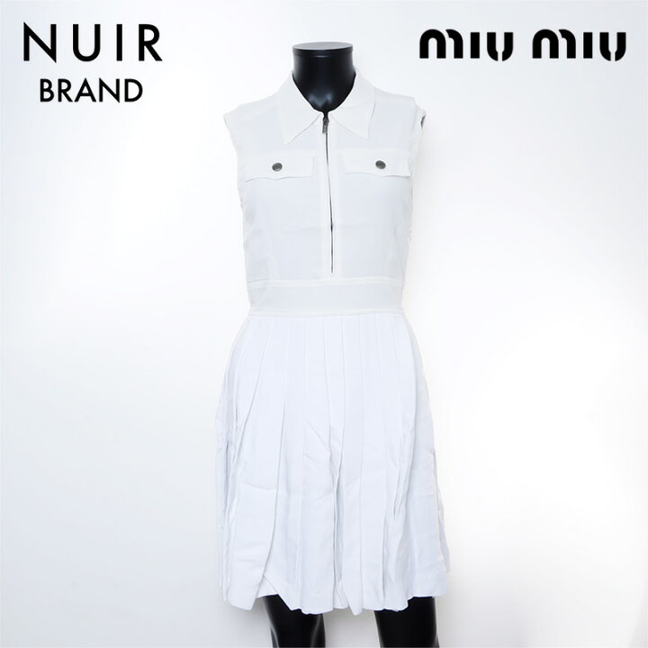 楽天市場】ミュウ ミュウ Miu Miu サイズ:40 ノースリーブ ワンピース  