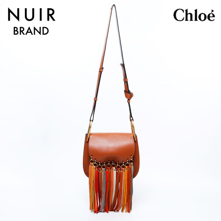 楽天市場】クロエ Chloe ハドソン タッセル ショルダーバッグ ブラウン  