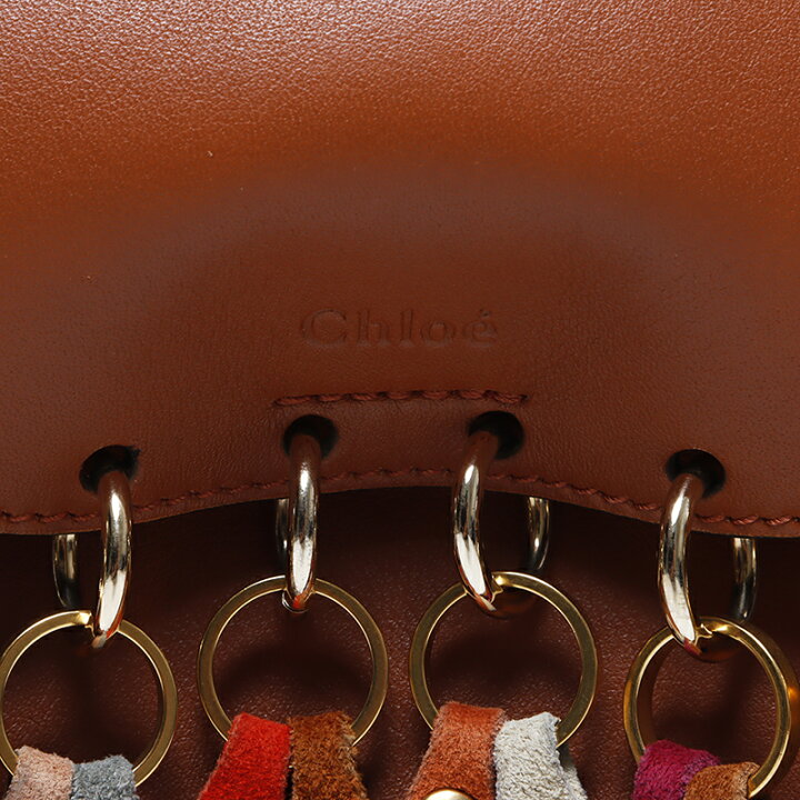 楽天市場】クロエ Chloe ハドソン タッセル ショルダーバッグ ブラウン 