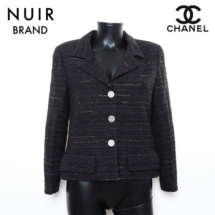 楽天市場】シャネル CHANEL 99A サイズ42 ツイード テーラード  
