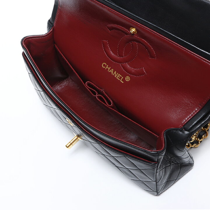 楽天市場】シャネル CHANEL 0番台 ダブルフラップ マトラッセ チェーン 