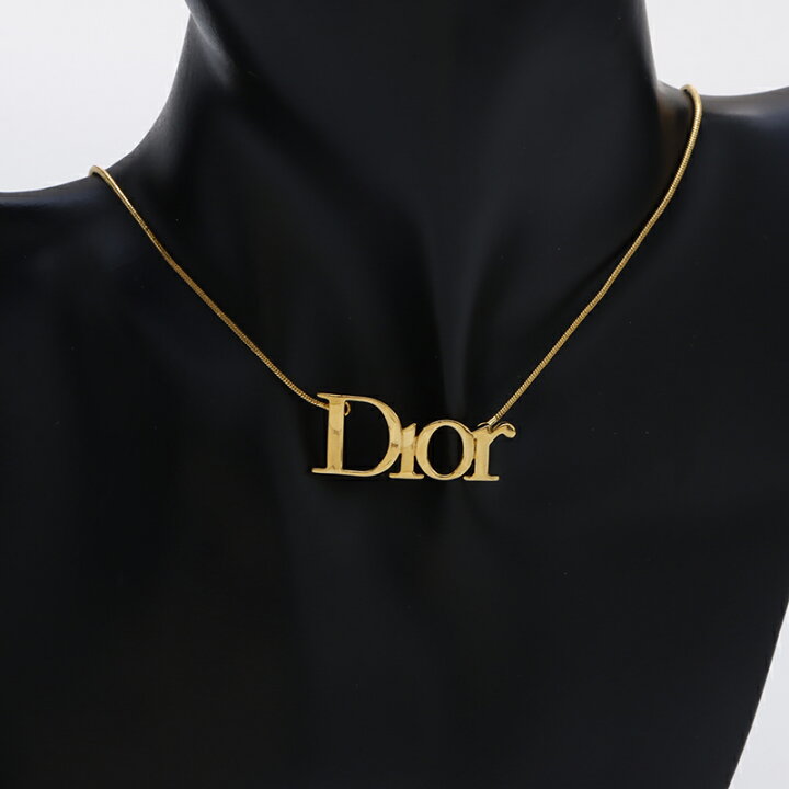 楽天市場】クリスチャンディオール Christian Dior ロゴ ネックレス 