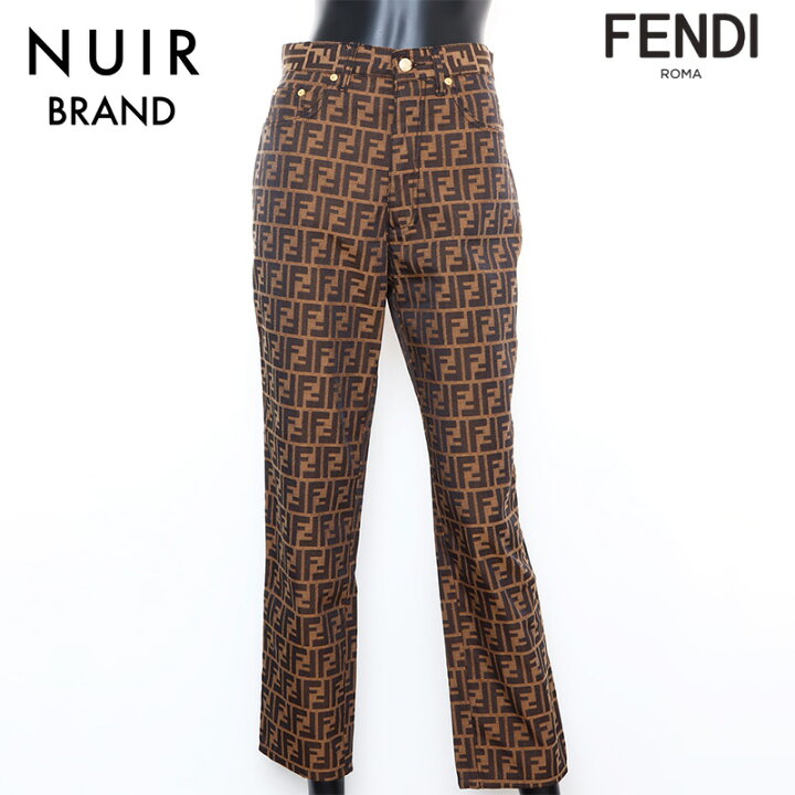 楽天市場】フェンディ FENDI ズッカ スキニー 総柄 29INC パンツ  