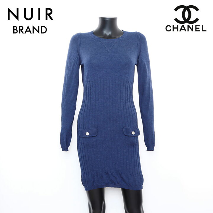 楽天市場】シャネル CHANEL シルク混 ニット Size40 ワンピース 