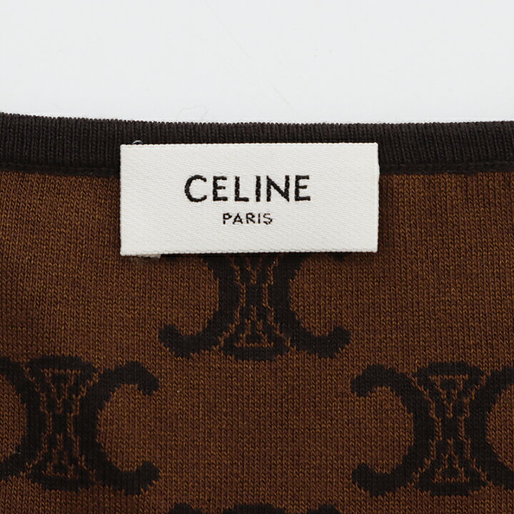 楽天市場】セリーヌ CELINE クロップド丈 マカダム ロゴ Size:L 長袖T 