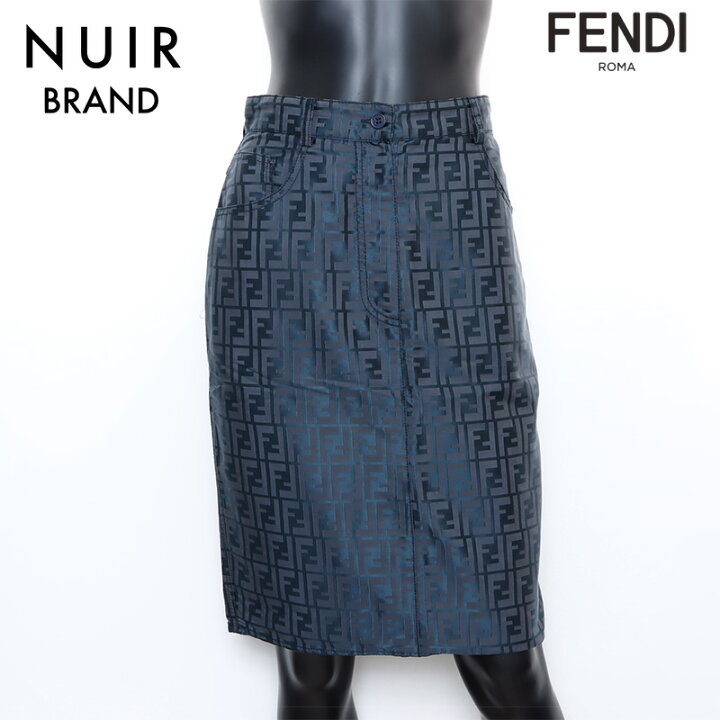 楽天市場】フェンディ FENDI ズッカ ナイロン スカート ブラック 