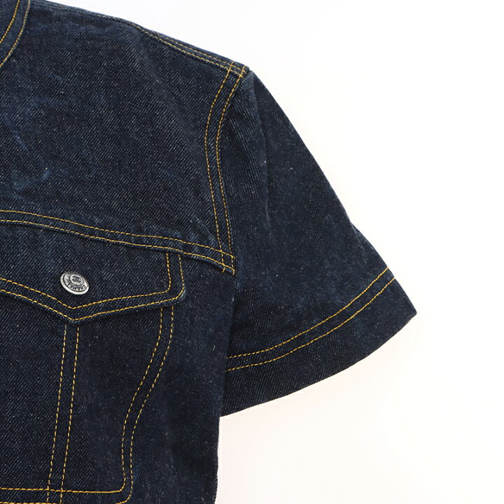 楽天市場】シャネル CHANEL デニム Size:40 半袖シャツ ネイビー