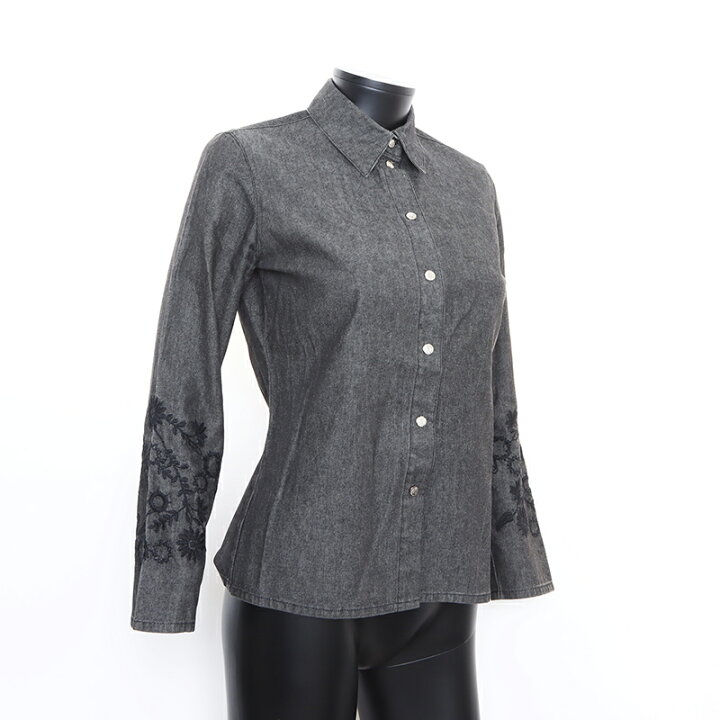 フェンディ FENDI セットアップ コットン 花柄 ドレス グレー 