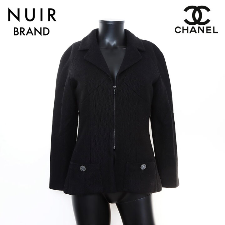 楽天市場】シャネル CHANEL メッシュ ジップ ブルゾン/Size:36  