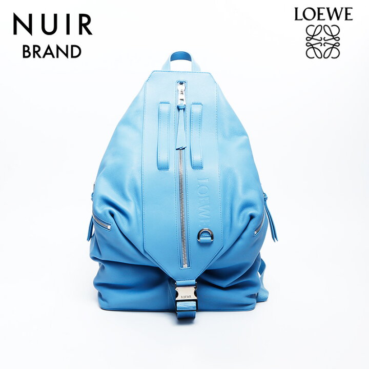楽天市場】ロエベ LOEWE リュック・デイパック ブルー WS7689 【中古 