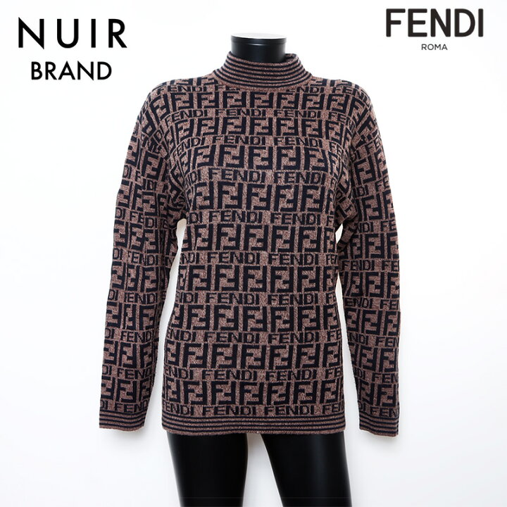 楽天市場】フェンディ FENDI ズッカ柄 セーター モックネック ニット  