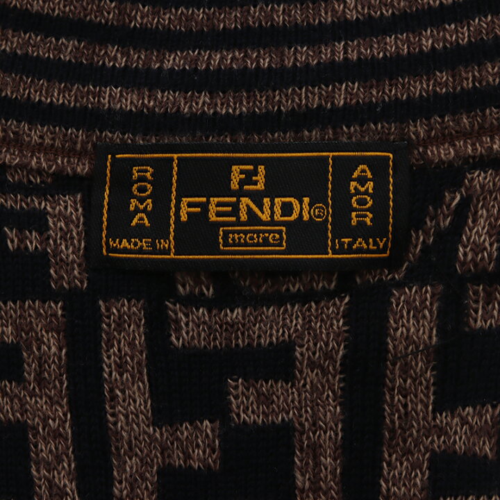 楽天市場】フェンディ FENDI ズッカ柄 セーター モックネック ニット  