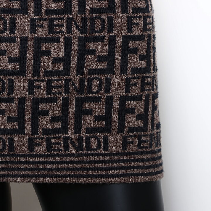 楽天市場】フェンディ FENDI ズッカ柄 セーター モックネック ニット  