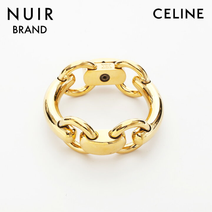 楽天市場】セリーヌ CELINE チェーン 太め ブレスレット ゴールド  