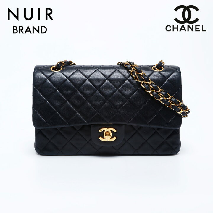 楽天市場】シャネル CHANEL ラムスキン マトラッセ Wフラップ25 