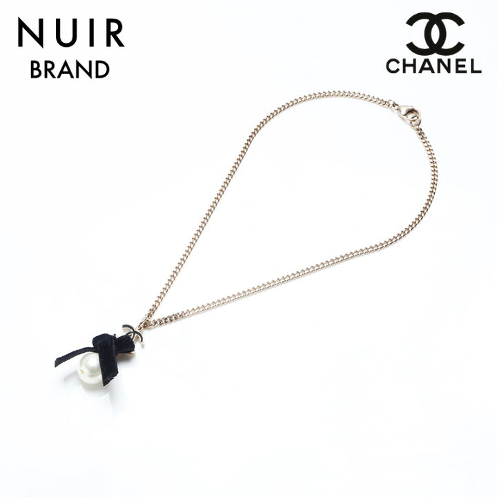 楽天市場】シャネル CHANEL 07C ココマーク リボン パール ネックレス 