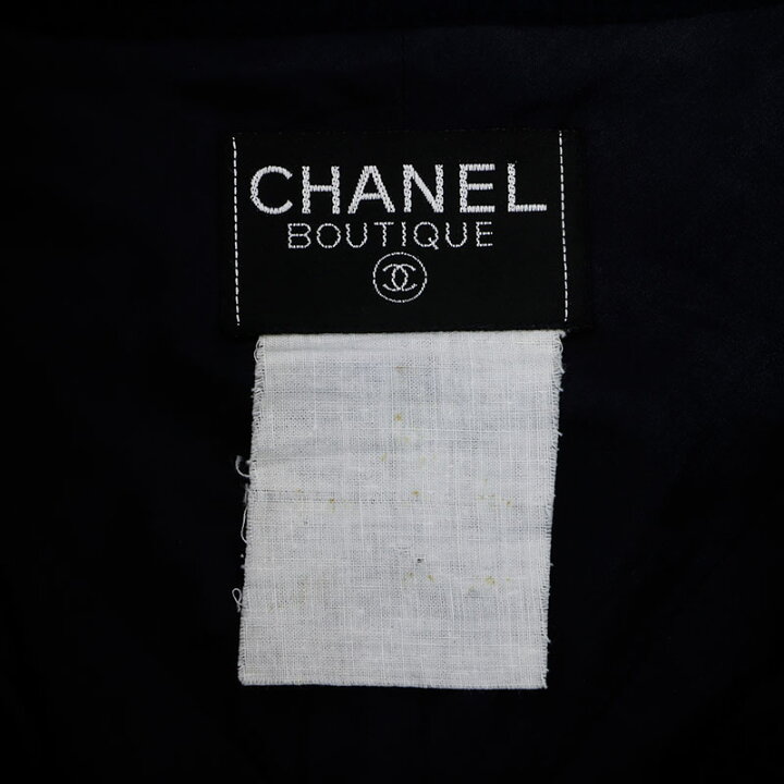 楽天市場】シャネル CHANEL ノーカラー ブレームドトリム CCマーク  