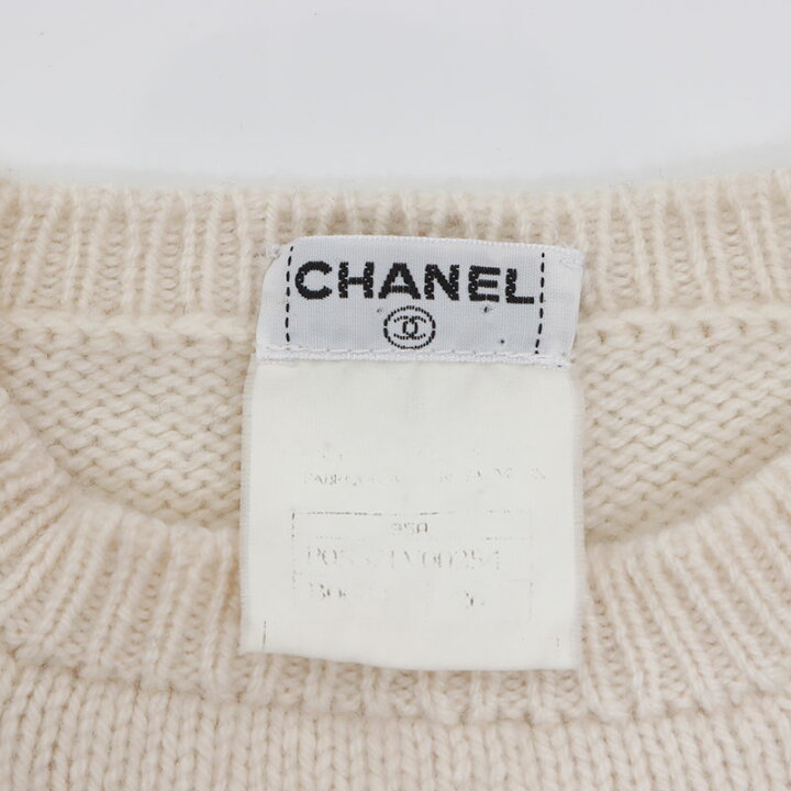 楽天市場】シャネル CHANEL ココマークリボン カシミア バイカラー 95  