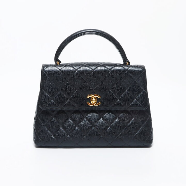 楽天市場】シャネル CHANEL 4番台 キャビアスキン ココマーク ターン  