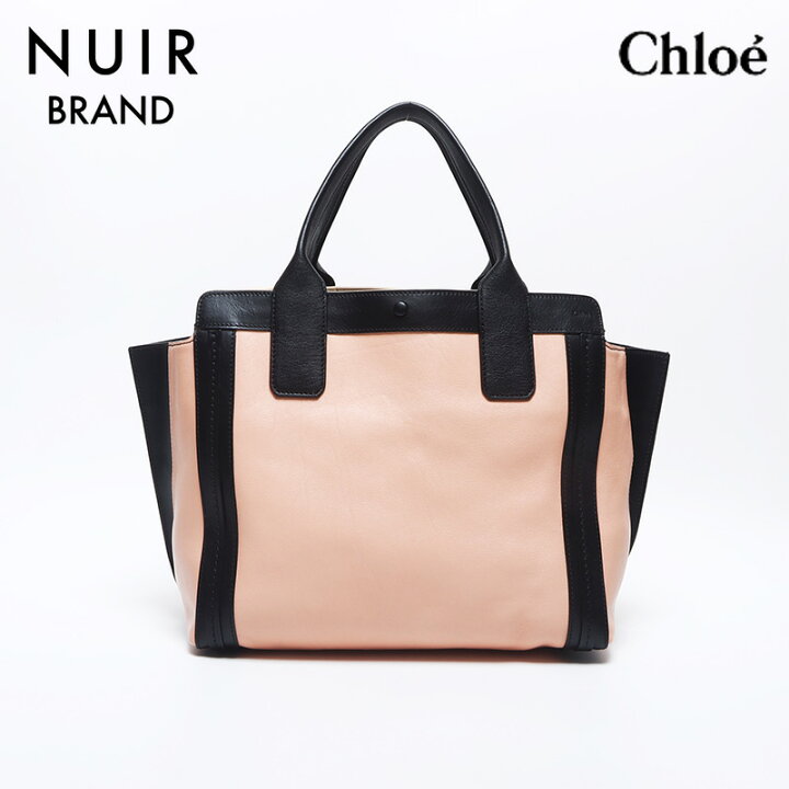 楽天市場】クロエ Chloe レザー ハンドバッグ ピンク ブラック WS10527  
