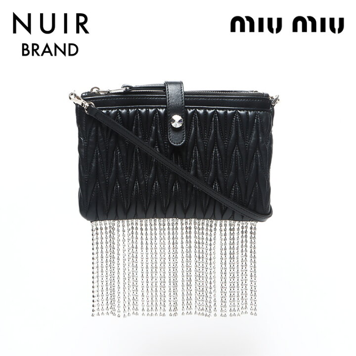楽天市場】ミュウ ミュウ Miu Miu マテラッセ クリスタルポシェット 