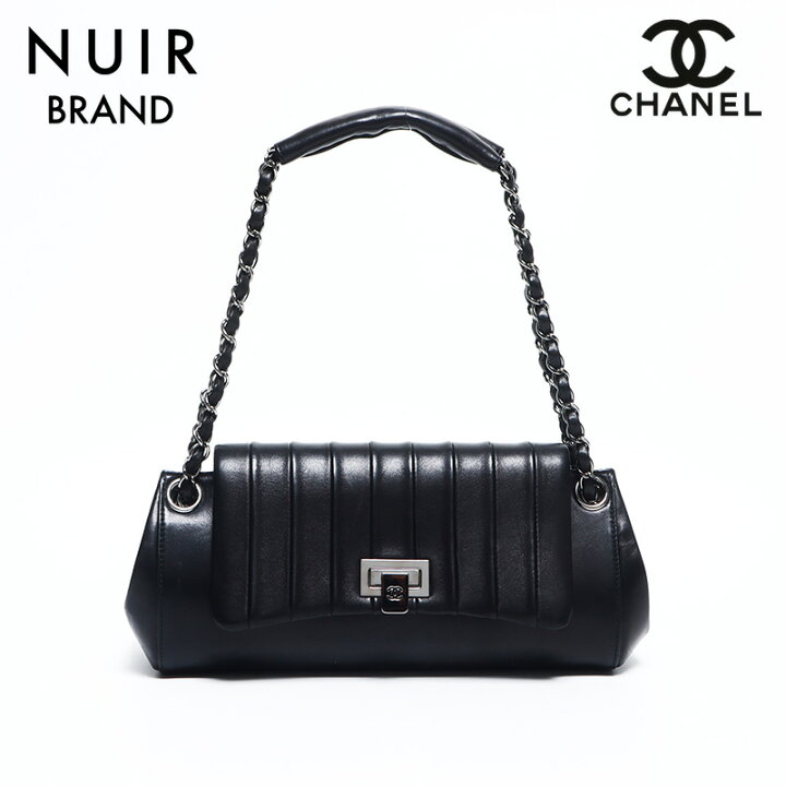楽天市場】シャネル CHANEL 7番台 マドモアゼル ラムスキン シルバー  